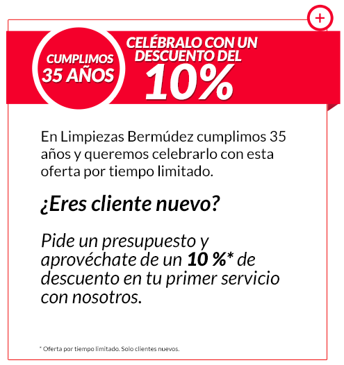 Solicita tu descuento al pedir tu presupuesto por nuestro 35 aniversario